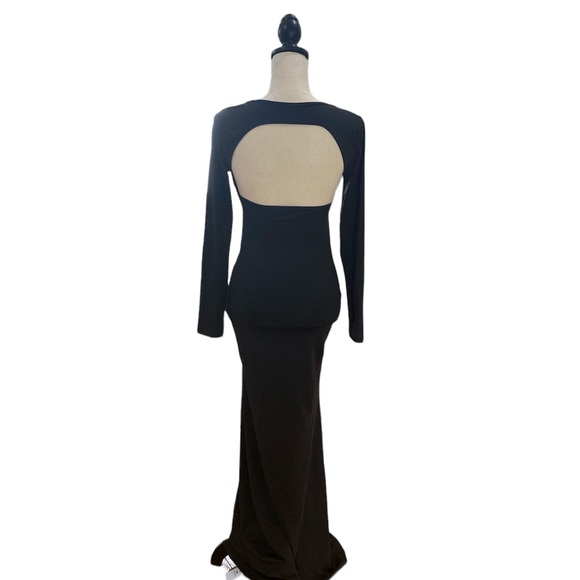 Belly and Back Cutout Long Sleeve Maxi Dress - Picture 2 of 2